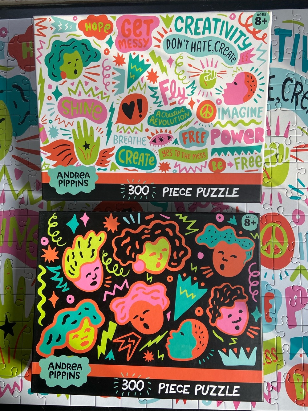 300-Piece Home Games Puzzle - Bright Multicolor